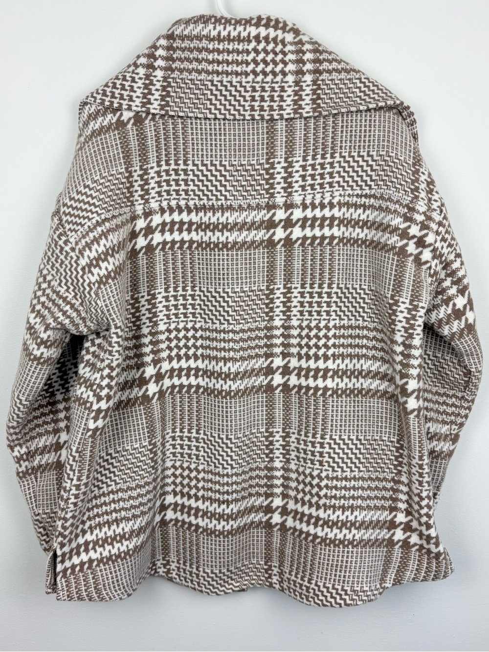 Splendid x @cellajaneblog Wool Plaid Jacket Toast Medium Sold Out Rare Like New - Picture 3 of 9